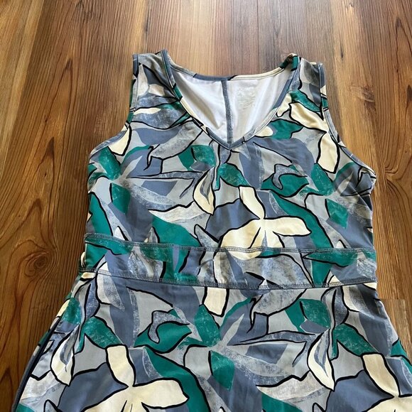 Jockey Small Out & About Floral Dress Travel Activewear Sleeveless Zip Pockets - Picture 8 of 9